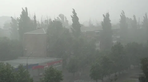 Pouring rain Video stock 35607484