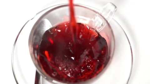 Pouring Red Beverage Stock Footage 318303973