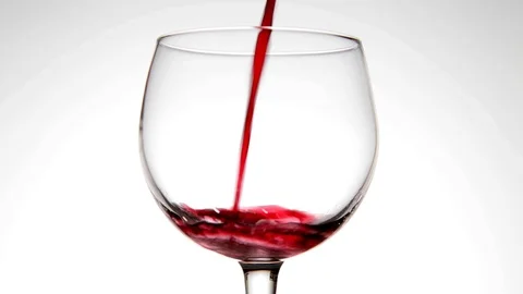Pouring red whine Stock Footage 101728141