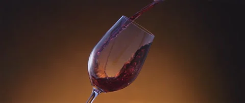 Pouring Red Wine from Bottle Stock Footage 247380154