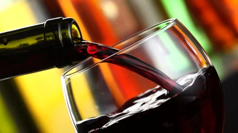 Pouring red wine 動画素材 2974781