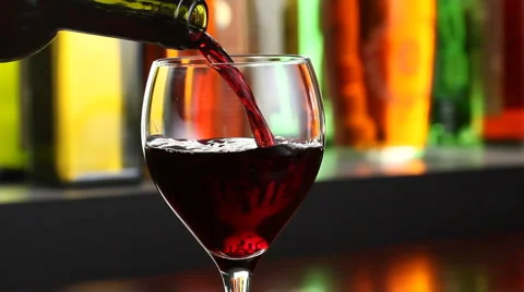 Pouring red wine  Video stock 2974851