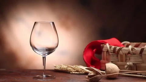 Pouring red wine Stock Footage 73167191