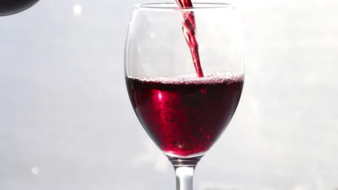 Pouring Red Wine Stock Footage 138500461