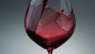 Pouring Red Wine Into Glass, Slow Motion Stock Footage