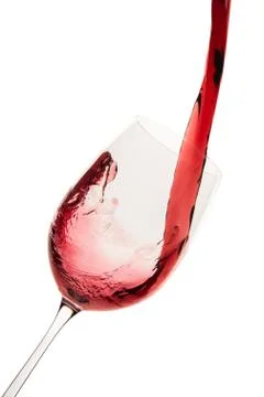 Pouring red wine Stock-Fotos