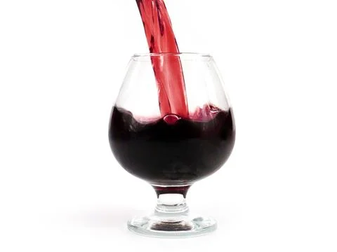 Pouring red wine Stock Photos