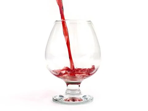 Pouring red wine Stock Photos