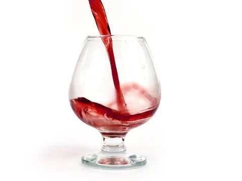 Pouring red wine Stock Photos
