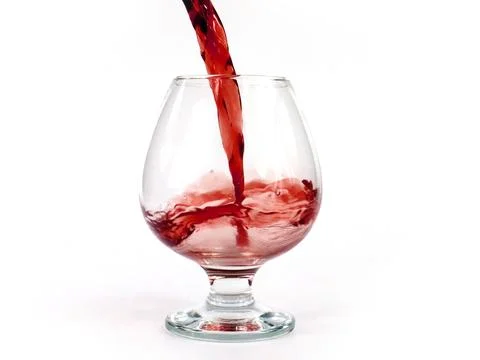 Pouring red wine Stock Photos