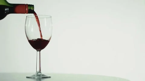 Pouring Red Wine, Super Slow Motion Stock Footage 52545846