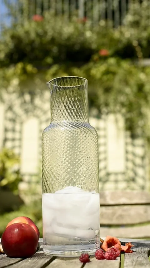 Pouring Refreshing Water on a Hot Summer Day Stock-Footage 314888241