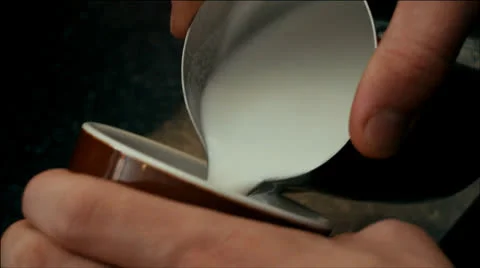 Pouring a rosetta Stock Footage 22642783