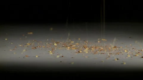 Pouring salad spice Stock Footage 2852388
