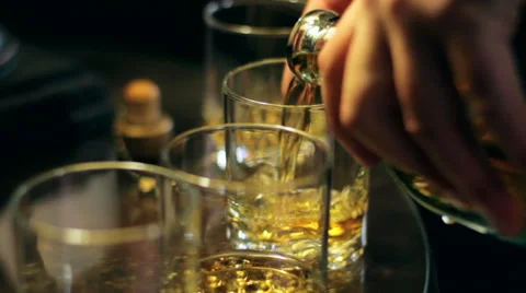 Pouring Shots CU Stock-Footage 45937834