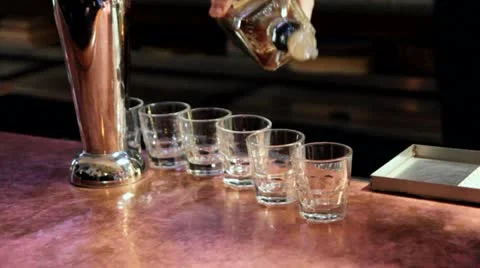 Pouring Shots Video stock 11238428