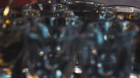 Pouring shots Stock Footage