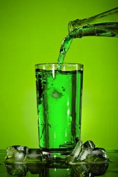Pouring soda Stock Photos