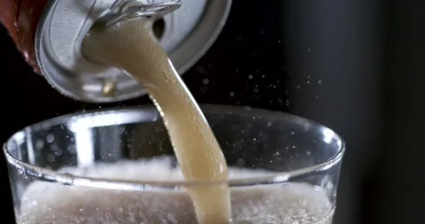 Pouring soda in slow motion with bubbles and foam details Stock Footage 337845103