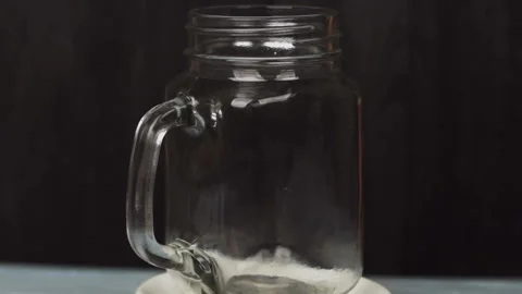Pouring strawberry milkshake Stock Footage 100678071