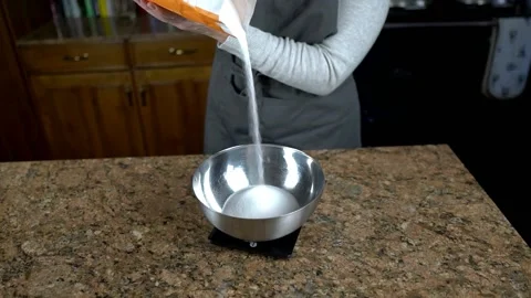 Pouring sugar slow motion Stock Footage 150278075