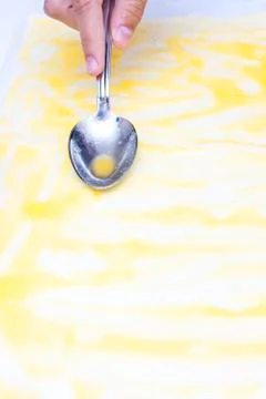Pouring syrup Stock Photos