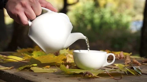 Pouring Tea Stock Footage 70793035