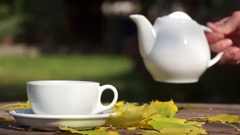 Pouring Tea Stock Footage 70793172