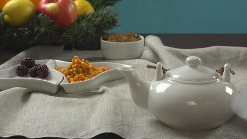 Pouring Tea Stock Footage 96583452