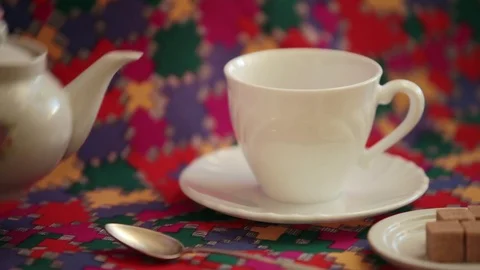 Pouring tea teahouse Stock Footage 72318606