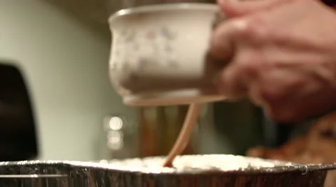 Pouring Turkey Gravy Stock Footage 58618522