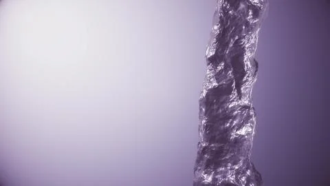 Pouring water column digital simulation illustration isolated gradient 库存插图