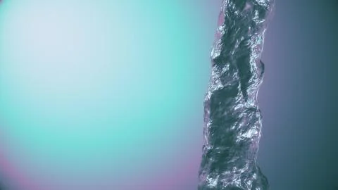 Pouring water column digital simulation illustration isolated gradient 库存插图