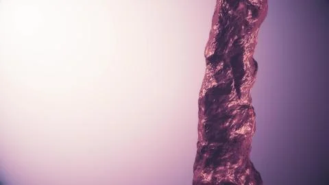 Pouring water column digital simulation illustration isolated gradient イラスト素材