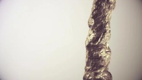 Pouring water column digital simulation illustration isolated gradient Stock Illustration