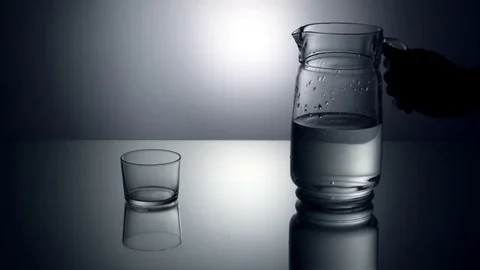 Pouring water into glass. Stock Footage 72516331