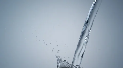 Pouring water, Slow Motion Stock Footage