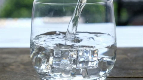 Pouring water slow motion Stock Footage 90162916
