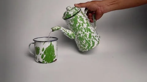 Pouring water slow motion Stock Footage 337193697