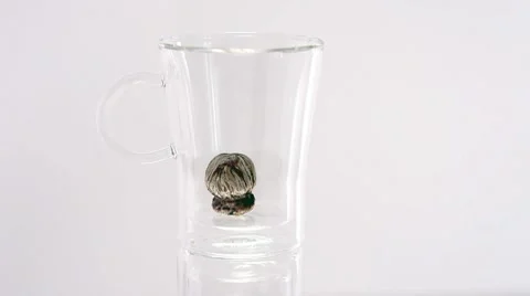 Pouring water onto tea flower Stock Footage 8573126