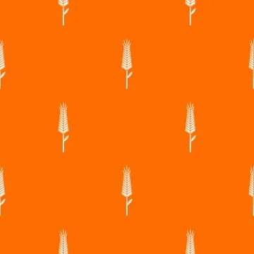 Pouring wheat pattern vector orange Stock Illustration
