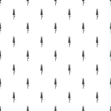 Pouring wheat pattern vector seamless Stock Illustration