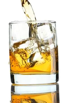 Pouring whiskey Stock Photos