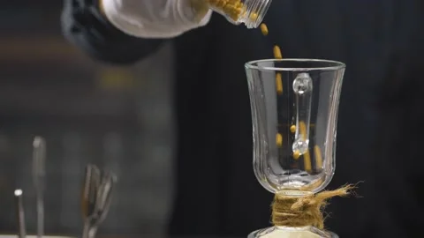 Pouring White Mulled Wine Stock Footage 131388102