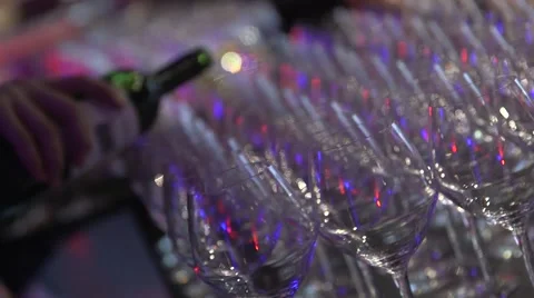 Pouring Wine Video stock 53432367