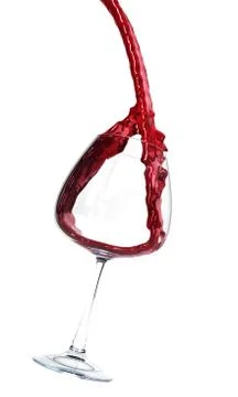 Pouring wine into the goblet Stock Illustration