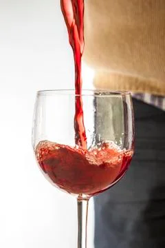 Pouring wine Stock Photos