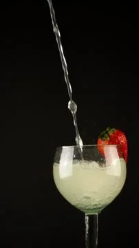 Pouring Yellow Lemonade Stock Photos