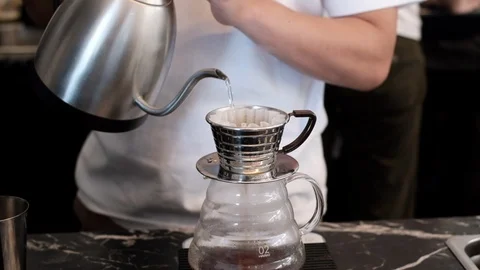 Pourover coffee Stock Footage