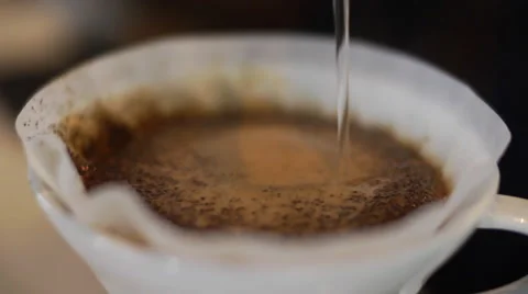 Pourover Coffee Sequence Stock Footage 40734204